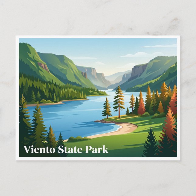 Postal Parque Estatal Viento Hood River (Anverso)