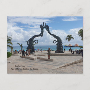 Postal Parque Fundadores, Playa del Carmen, México