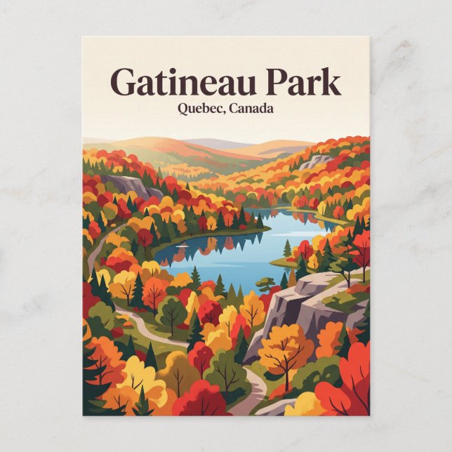 Postal Parque Gatineau Canadá (Anverso)