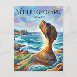 Postal Parque Geológico Yehliu Taiwán