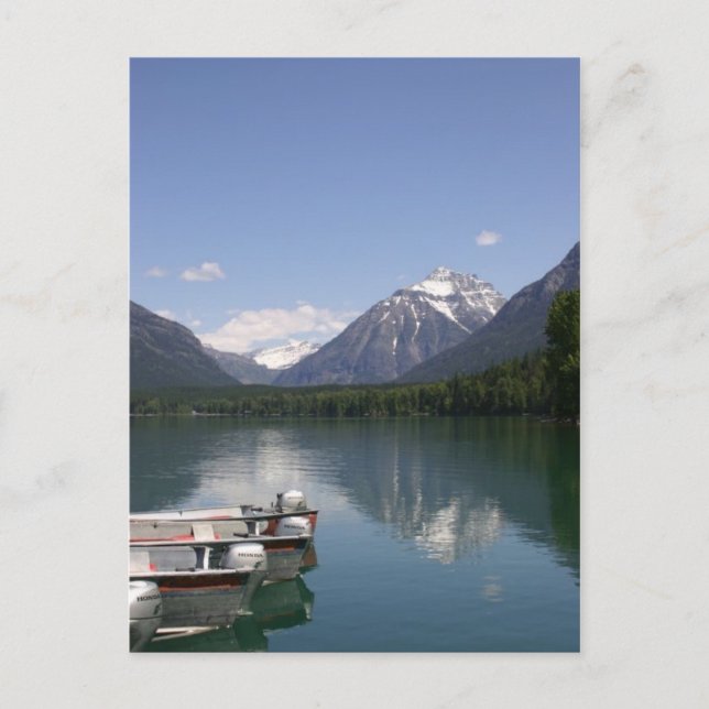 Postal Parque glaciar Lake McDonald (Anverso)