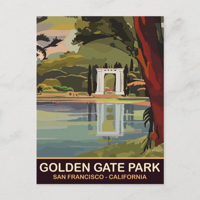 Postal Parque Golden Gate, San Francisco, California (Anverso)