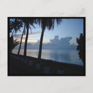 Postal Parque Guam Beach Sunset