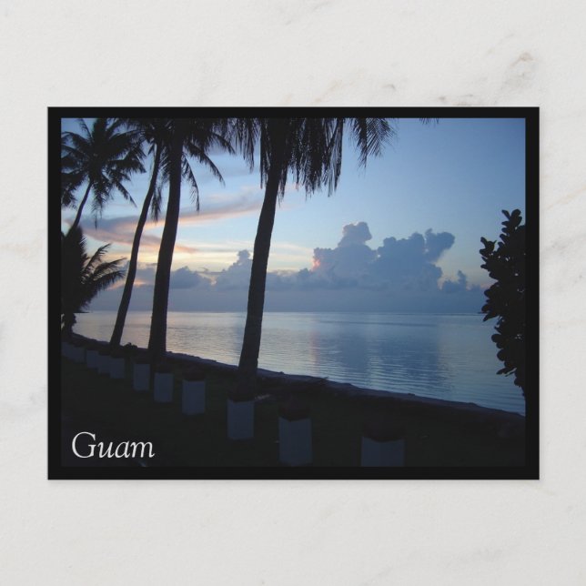 Postal Parque Guam Beach Sunset (Anverso)