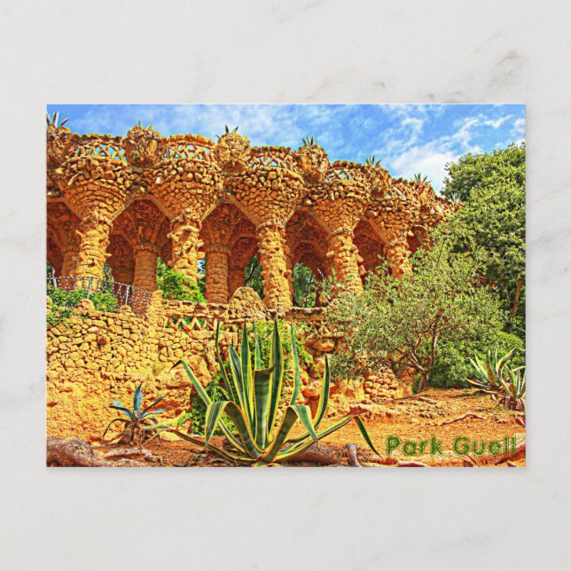 Postal Parque Guell (Anverso)