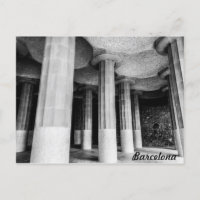 Parque Güell de Antonio Gaudí en Barcelona foto nu