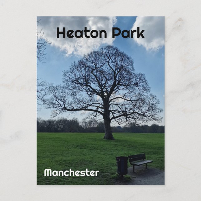 Postal Parque Heaton (Anverso)