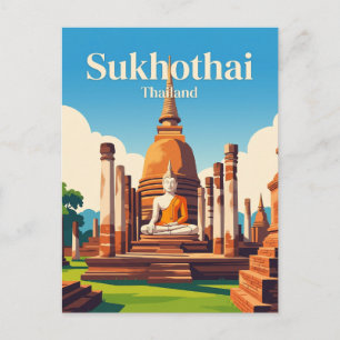 Postal Parque Histórico de Sukhothai Tailandia