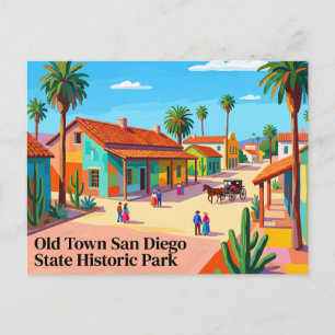 Postal Parque Histórico Estatal de Old Town San Diego Cal