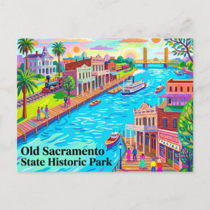 Postal Parque Histórico Estatal Old Sacramento California