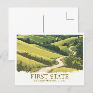 Postal Parque Histórico Nacional del Primer Estado Delawa