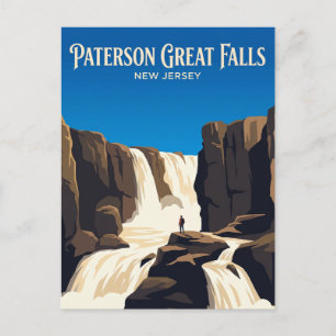 Postal Parque Histórico Nacional Great Falls de Paterson