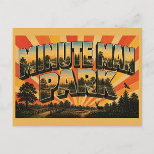 Postal Parque Histórico Nacional Minute Man MA Vintage