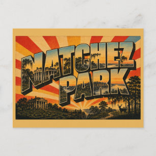 Postal Parque Histórico Nacional Natchez MS Viaje Vintage