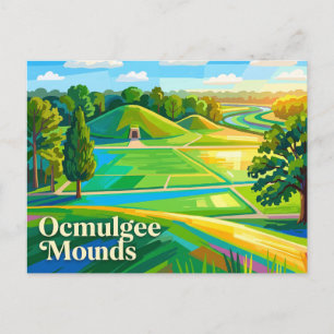 Postal Parque Histórico Nacional Ocmulgee Mounds EE. UU.