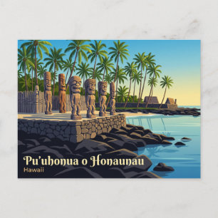 Postal Parque Histórico Nacional Pu'uhonua o Honaunau EE.