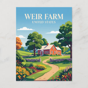 Postal Parque Histórico Nacional Weir Farm Connecticut