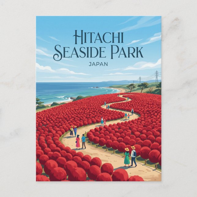 Postal Parque Hitachi Seaside Japón (Anverso)