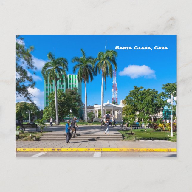 Postal Parque Leoncio Vidal, Santa Clara, Cuba (Anverso)