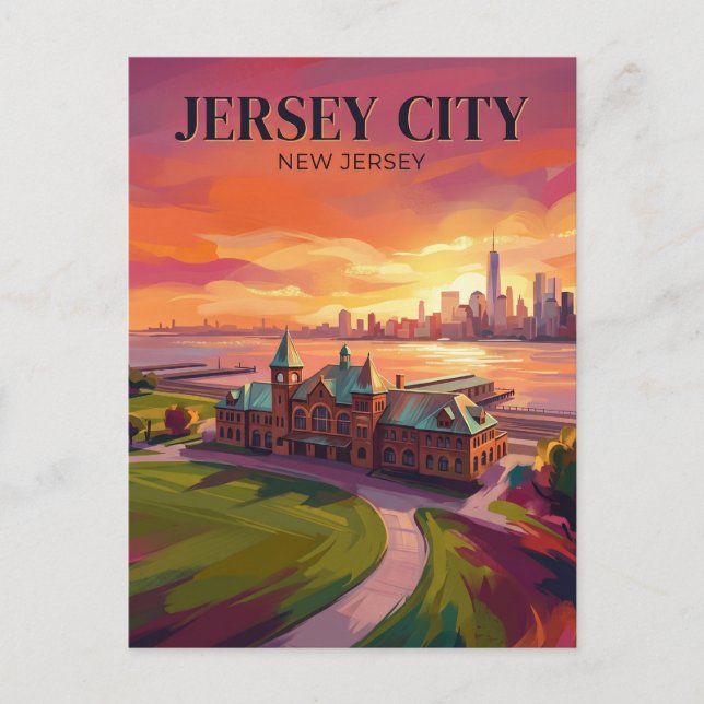 Postal Parque Liberty State USA (Anverso)