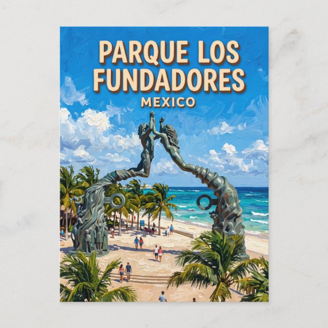 Postal Parque Los Fundadores México (Anverso)