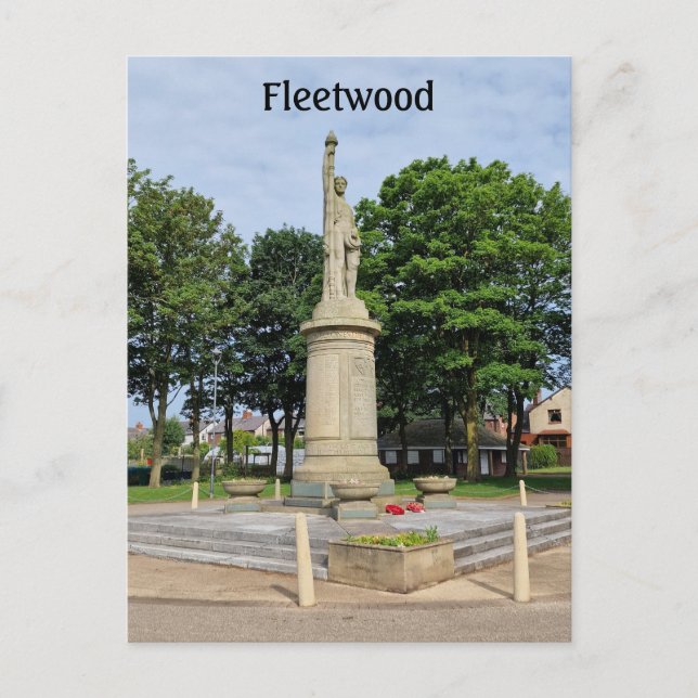Postal Parque Memorial Fleetwood (Anverso)