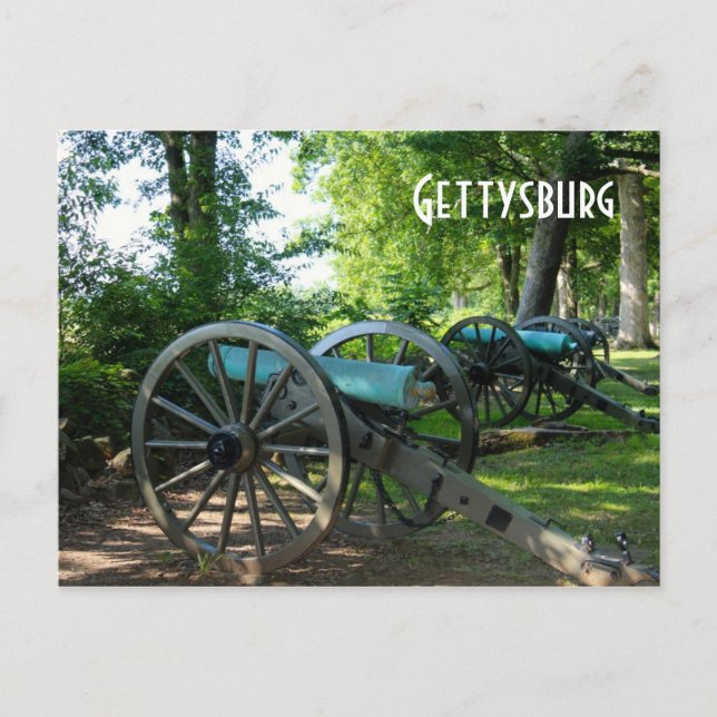 Postal Parque militar nacional de Gettysburg (Anverso)
