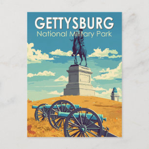 Postal Parque Militar Nacional de Gettysburg Arte de Viaj