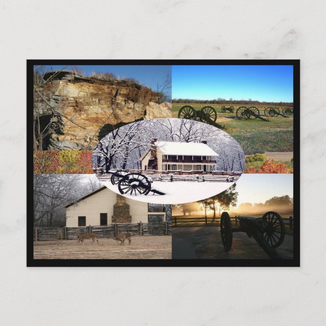 Postal Parque militar nacional de Pea Ridge (Anverso)