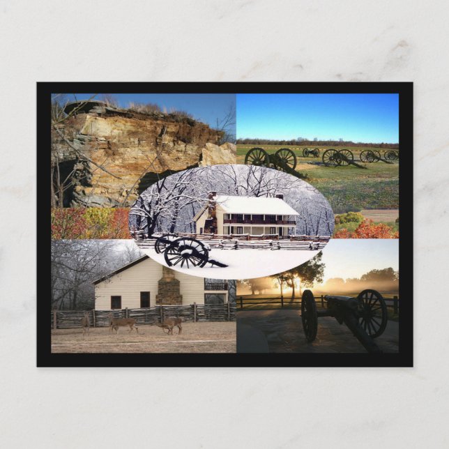 Postal Parque militar nacional de Pea Ridge (Anverso)