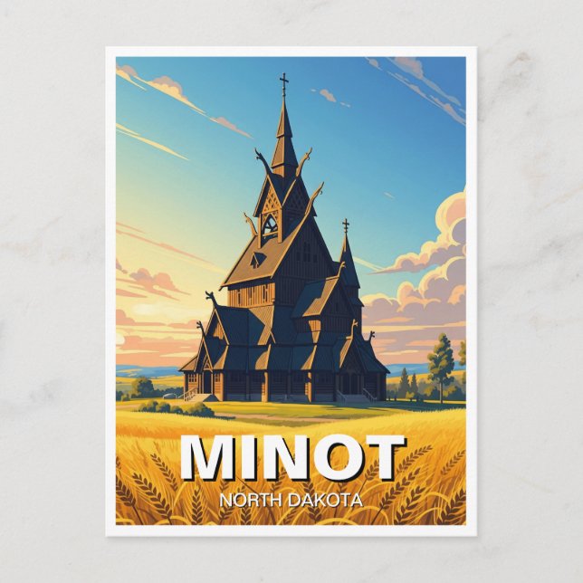 Postal Parque Minot Dakota del Norte (Anverso)