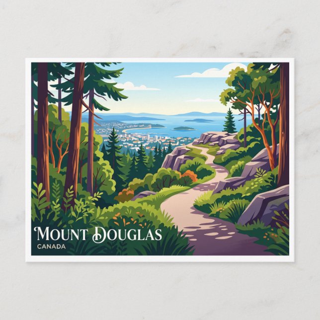 Postal Parque Mount Douglas Victoria Canadá (Anverso)