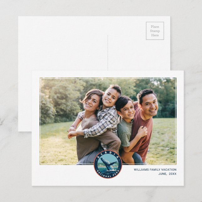 Postal Parque Nacional Acadia (Anverso / Reverso)