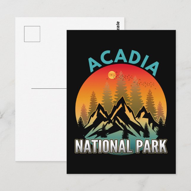 Postal Parque Nacional Acadia (Anverso / Reverso)