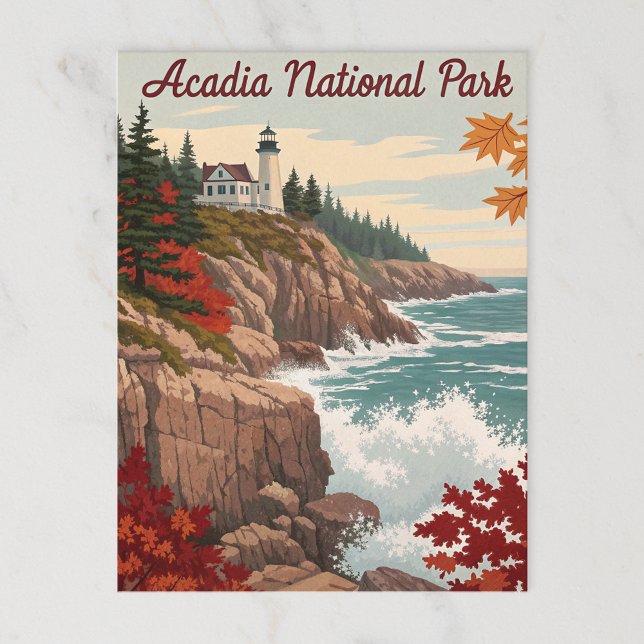 Postal Parque nacional Acadia (Subido por el creador)