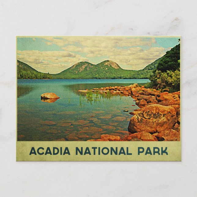 Postal Parque nacional Acadia (Anverso)