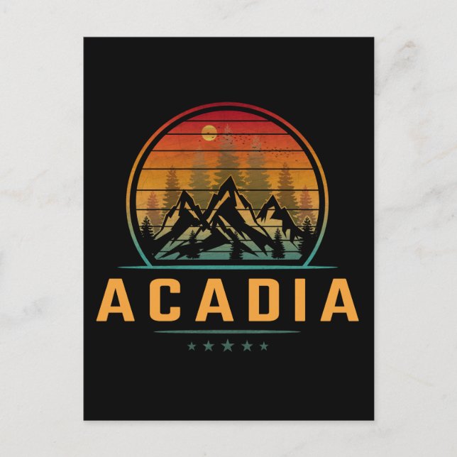 Postal Parque Nacional Acadia (Anverso)