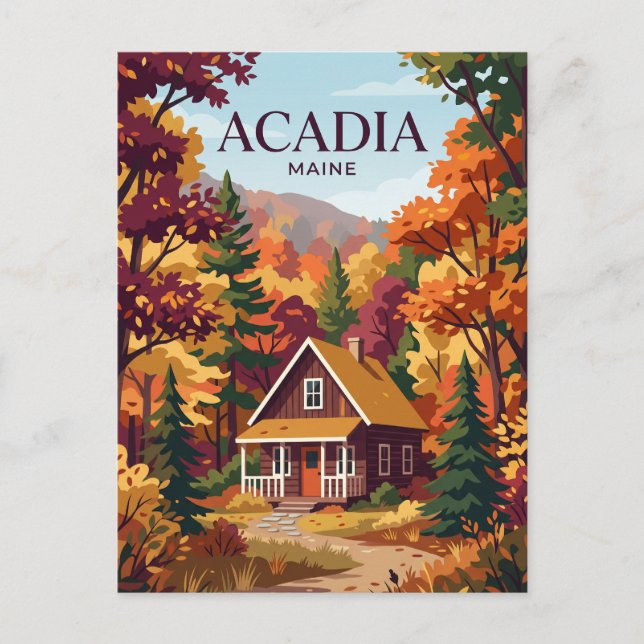 Postal Parque Nacional Acadia EE. UU. (Anverso)