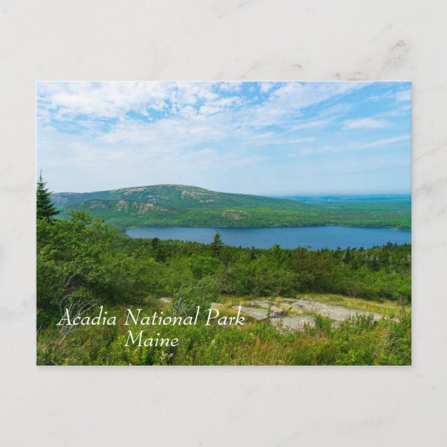 Postal Parque nacional Acadia en Maine (Anverso)