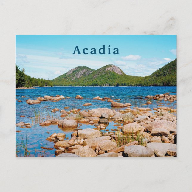 Postal Parque nacional Acadia Jordan Pond Maine (Anverso)