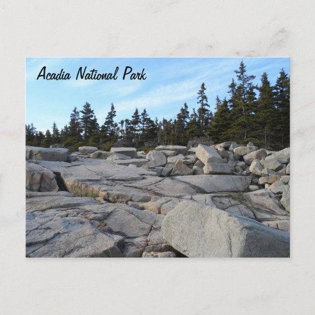 Postal Parque nacional Acadia, Maine (Anverso)
