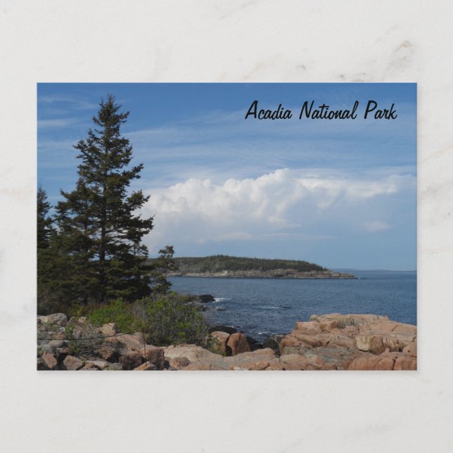 Postal Parque nacional Acadia, Maine (Anverso)