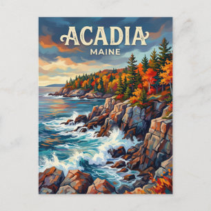 Postal Parque Nacional Acadia Maine