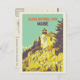 Postal Parque nacional Acadia, Maine, EE. UU.