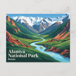 Postal Parque Nacional Alaniya Rusia