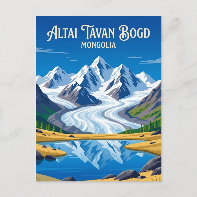 Postal Parque Nacional Altai Tavan Bogd Mongolia (Anverso)