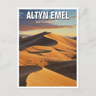 Postal Parque nacional Altyn Emel Kazajistán Viaje