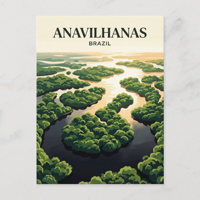 Postal Parque Nacional Anavilhanas Brasil (Anverso)