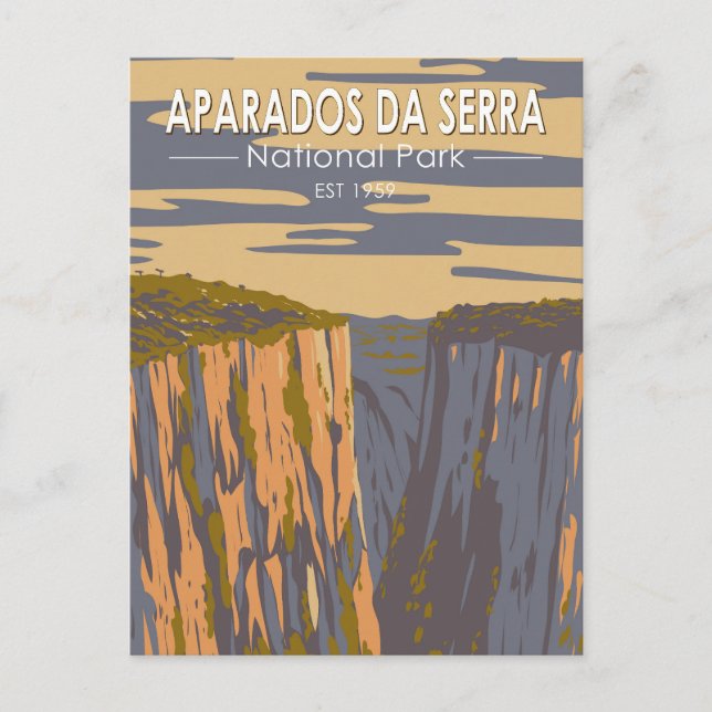Postal Parque Nacional Aparados da Serra Arte de Viaje Br (Anverso)
