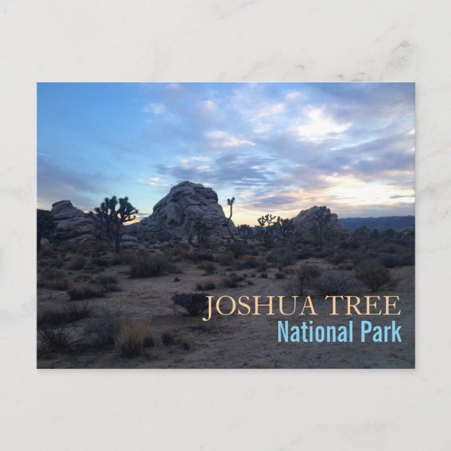 Postal Parque nacional Árbol de Joshua (Anverso)